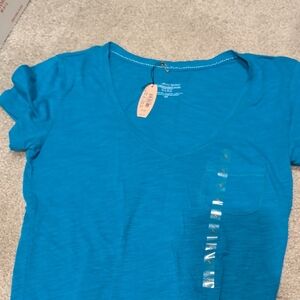 Victoria's Secret Teal V-Neck Tee